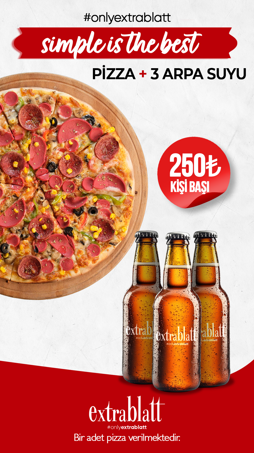PİZZA +3 BİRA